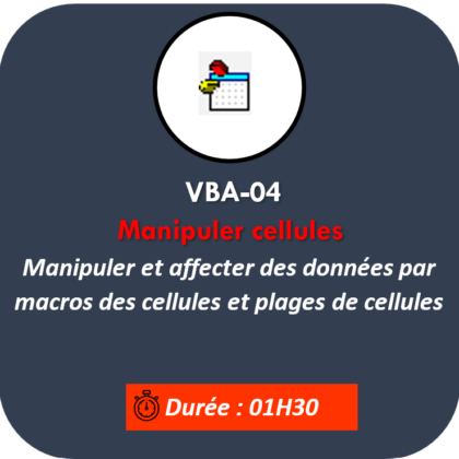 VBA-04, Manipuler les cellules